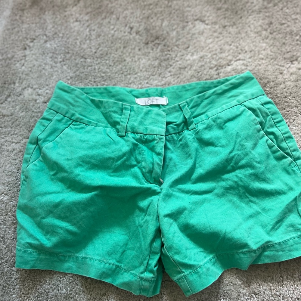 Loft Green Shorts